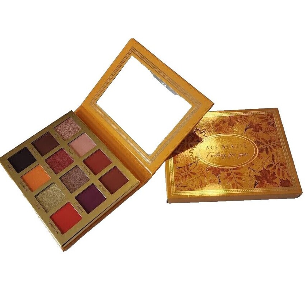 Ace Beaute Falling for You Eyeshadow Palette 12 Pan Pressed Powder Fall Color